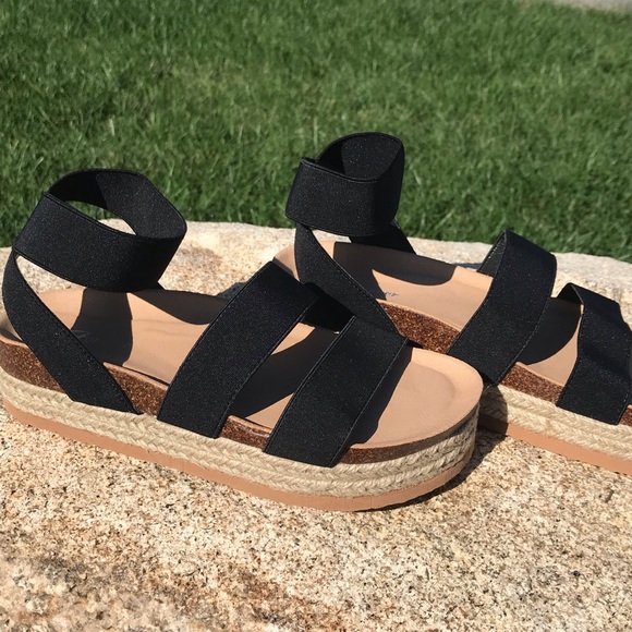 Espadrille Platform Sandals - Picture 3 of 4